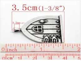 Adorável e adorável 10pcs Antique Silver Fairy Door Charm Pingents 35x27mm1 38quotx1 18quot B205173474250