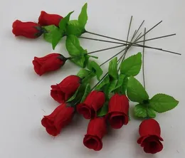 200pcs 25cm984quot人工シミュレーションCamellia Rose Flower One Stemsbush Flower Head Wedding Decorations7119589