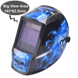 Big View Area 103*62,5 mm 4 Lichtbogensensor Solar Auto Verdunkelung Tig Mig MMA Schweißhelm/Gesichtsmaske/Elektromaske/Schutzbrille 240423