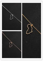 30pcs esboço de colares de mapa country africano Continente Egito África do Sul Quênia Nigéria Etiópia Perfil Charm Chain Women 9952738