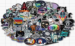 50PCLOlot Astronaut Cartoon Naklejki dla fanów kosmicznych Stickerbomb Guitar Guitar Drugla