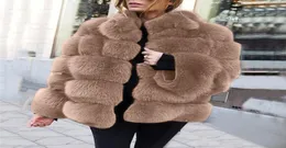 2021 New Style Faux Fur Fur Coats Long Sleeve Women039S Suits Fox Jacket Study Female Winter Warm Leather Women Women Coat Coat Coat Twiber Out2590465