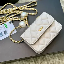 Vere donne in pelle donne designer di lusso borse borse per borsa a tracolla borse a catena della catena della catena frizione lempe del portafoglio a portata di pellicola per la pulizia per la tana per perle 12 m