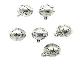 Целые 50шт баскетбольные антикварные серебряные чары подвесные ювелирные изделия DIY для колье браслета серьги в стиле ретро 1411 мм DH07857161454
