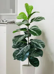 Artificial Fiddle Leaf Fig Tree Twig Faux Ficus Lyrata Plants Greenery For Home Office Decoration No Pot Included Decorative Flo5418257