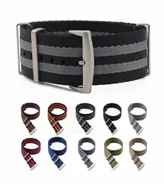 Watch Strap Nylon 20mm 22mm Seat Belt Military Style Soft Material Wristband Nato Strap Watch Accessories H091570041913848156