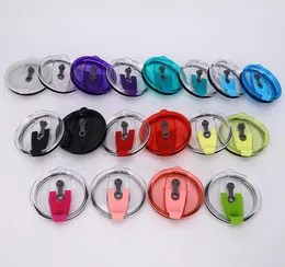 18 Colors 30oz 20oz 커버 Leakproof Splash Spill Proof Stemless Cups Lids Clear Spill Tumblers Fits Cup에 완벽하게 Deliv5401560