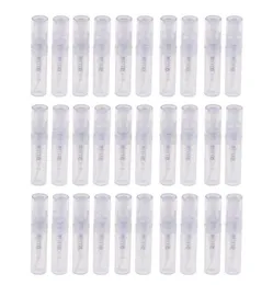 Mini Transparente 2 ml Spray Plástico Pray Spray Perfume vazio frasco de amostra adequado para a festa de viagem 90pcs228a1542968