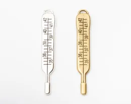 20шт 719 мм антикварный серебряный цвет медицинский термометр очарование бронзовой ретро -клинический кулон для браслетной серьги ожерелье Diy Jewel1914426