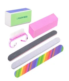 6pcset Nail Files rash rush ruping grit sand fing nail art arty occessory a