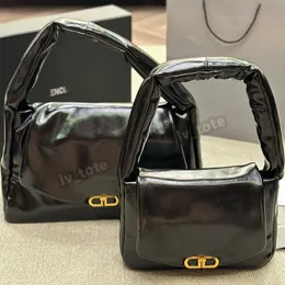 Topp kvinnors väska designer Monaco quiltade små axelpåsar dam lyxig svart läder plånbok