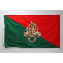 Flagnshow 3 x 5 feet French Foreign Legion Flag Army 90 x 150 centimeters 240425