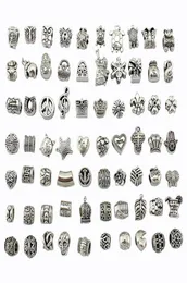 Koraliki w stylu Antique srebrny stop Soped Big Hole urokami dystansowe koraliki dopasowane ładne naszyjniki biżuterii
