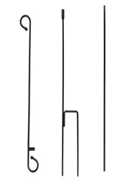 DHL Senden Gartenflaggenstand Banner Fahnenmast Schmiedeeisen -Hof Garten halten Flaggen bis zu 125 Quot in Breite für Garten im Freien2531229