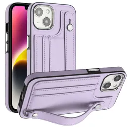 Adequado para iPhone15 Promax Cellphone Cases 14 13 12 11 11 Soldeira de pulseira Bolsa de carteira de carteira de luxo iphone xr max 15 plus capa de telefone celular