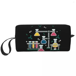 Storage Bags Cute Amazing Chemistry Travel Toiletry Bag For Science Laboratory Technology Cosmetic Makeup Organizer Beauty Dopp Kit