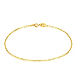 Zhixi Real 18K Gold Kids Znakomita biżuteria Pure AU750 Regulowany łańcuch żółty biały różowy złoto Women Luksusowy prezent J501 240426