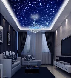 Beautiful fantasy universe sky zenith ceiling ceiling decoration murals 3d ceiling murals wallpaper7124373