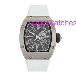 デザイナーラグジュアリーメカニクスリチャード腕時計オリジナル時計のオートマチック40mmプラチナメンズウォッチバンド