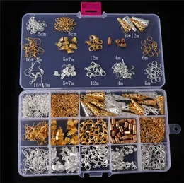 DIY Biżuteria Odkrycia złącza Zestaw Narzędzia Otwarcie Jump Ringslobster Clampllip Bluinend Capsearring Hooks do tworzenia materiałów dostawców Kit8601312