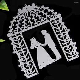 Adesivi per finestre sposi sposo per matrimoni stampo muore stencils carta scrapbooking carta artigianato