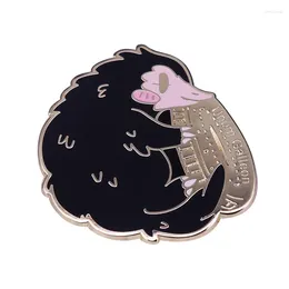 Brooches Hedgehog Coin Enamel Pin Badge Curling Up In A Ball And Armed With Means This Little Can Protec Attact!