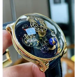 Relógios de luxo vencem a série Swiss Made Versenkbar Automati Sch 47mm Titan Herren Uhr T60M