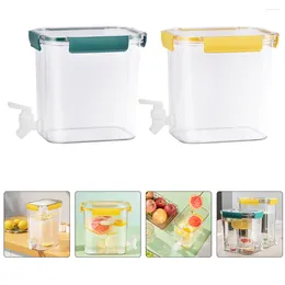 Flüssiger Seifenspender 2 Stcs Milchspender Wasserkühlschrank mit Abdeckung Plastikgetränk Container Krug