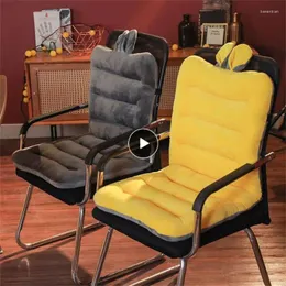 Travesseiro super macio encosto integrado de fundo reclinável cartoon de assento fofo suprimentos domésticos de cor sólida