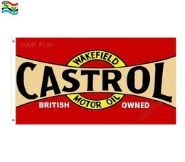 Castrol Red Flags Banner Size 3x5ft 90150cm med metall grommetoutdoor flag9526670