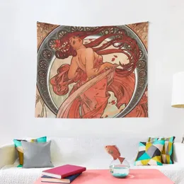 Arazzi Alphonse Mucha - Dance Tapestry Decoration per la camera da letto deco