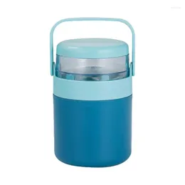 Storage Bottles Salad Shaker Cup Container Set With Fork Cereal Nut Yogurt Lunch Box Sauce Bento Food Taper Bowl