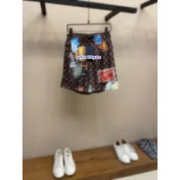 24SS herrarna plus storlek shorts vatten tvättade mäns shorts siden full skärm logotyp graffiti designer shorts vattentätt utomhus snabbtorkning vandringshorts