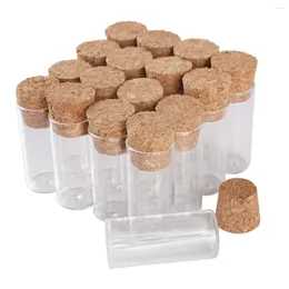 Garrafas de armazenamento por atacado 100 peças 3ml 16 35 mm Tubos de teste com tampas de cortiça Jarros de vidro frascos minúsculos para acessórios de artesanato diy