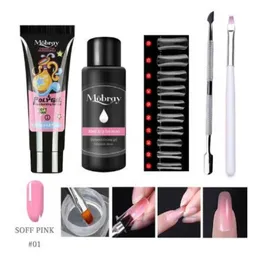 Nail Art Kits 5pcsKit Extension Set With Nial Tips Dual Form Qiuck Dry For Manicure Finger Brush9398419