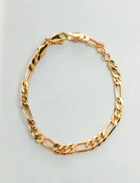 16 cm złote bransoletki dla dzieci łańcuch dziecięcy bransoletka bebe maluch dar daS -dziecięca biżuteria pulseras bracciali Armband Braclet B0810a Link1415078