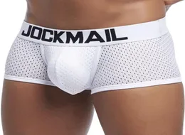 Jockmail جديد مثير للرجال ملاكم داخلي ملاكم التنفس Boxershorts men ذكر السراويل الداخلية Cueca مثلي الجنس القضيب سراويل سراويل رجال الرجال 4000002