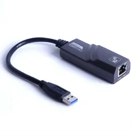 USB Ethernet USB 3.0 2.0 till RJ45 10/100/1000Mbps Gigabit Adapter för bärbar dator PC Android TV-set-top nätverkskort USB LAN