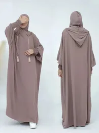 Ethnic Clothing Ramadan Niqab Khimar Muslim Abaya Dubai Turkey Islam Prayer Clothes African Dresses For Women Dress Kaftan Robe Femme Musulmane T240510