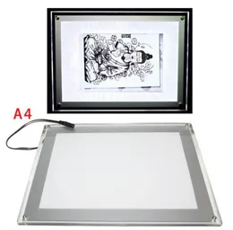 1PC do Francji bezpośrednio akrylowe tatuaż zarząd Profesjonalny kopia LED USB Art Light Box Stencil Paper Table Tabela 9364348