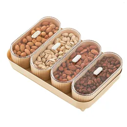 Teller Süßigkeitenplatten -Set Obstbox 29,3 8,5 19,2 cm getrocknete Schale geteilte Tablett Hochqualität