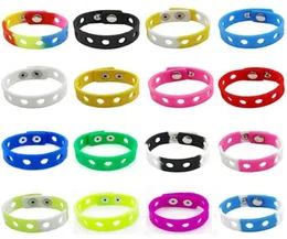 2021 Soft Silicone Sports Bracelet Wristband 1821cm Fit Shoe Buckle Charm Accessory Fashion Jewelry For Men Women Whole8856193
