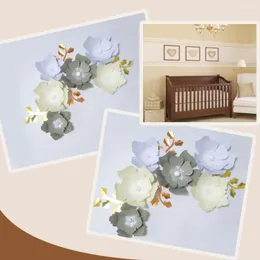 Dekorative Blumen handgefertigte Mischung Easy DIY Paper Gold Blätter für Kindergarten -Deco Jungen Zimmer Babyparty Hintergrund Video -Tutorials