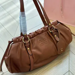 mimu vintage underarm bags top quality totes cowhide Baguette handbag designer bag classic leather shoulder bag party dinner wallet 240415 240511