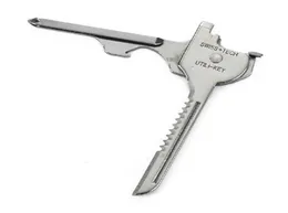 SUNDRISES 6 في 1 مفتاح MINI متعدد الوظائف مفاتيح شقة وقفل براغي براغي الفتحة الافتتاحية جيب سكين EDC Tool5649391