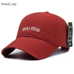 Mui Mui Hat Designer kapelusz baseball czapka damska baseballowa baseballowa moda moda Mui Mui marka Casual Sunshade Hat Hat 2207