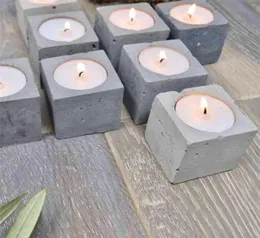 Concrete tealight Holder Molds Candlestick Silicone for Cement DIY Vessel 2107228206216