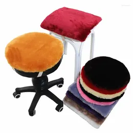 Kudde förtjockar icke-halkat matstol Student Round Stool Futon för hembilens Em Office Sofa Seat Decorative