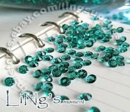 1000 13ct 45 mm turkusowy Blue Diamond Confetti Wedding Favor Stół rozproszenia 8219702