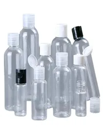 Plastflaskflip fjärilslock för vätska 5 ml 10 ml 20 ml 30 ml 50 ml 60 ml 100 ml 120 ml resor eteriska oljor parfym PET -flaskor WI4778760